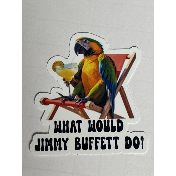Jimmy Buffett Sticker Set of 10 WATERPROOF Margaritaville Parrothead Lost Shaker - Picture 10 of 12